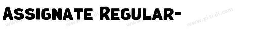 Assignate Regular字体转换